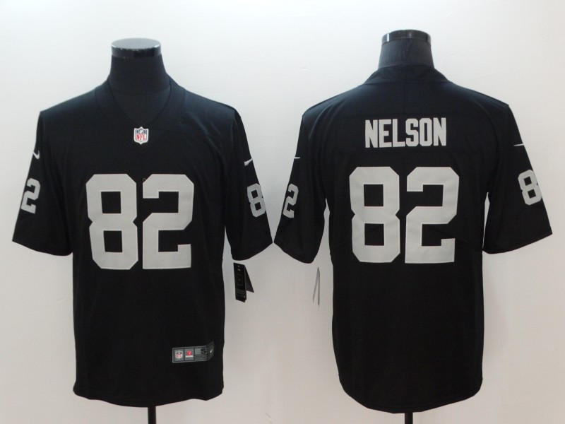 Men's Las Vegas Raiders Jordy Nelson #82 Black Jersey